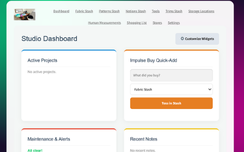 Sewing Project Manager Dashboard