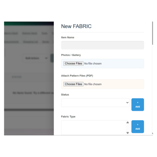 Sewing Project Manager