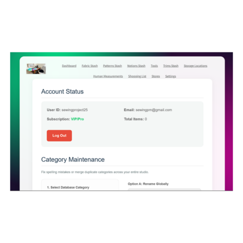 Sewing Project Manager