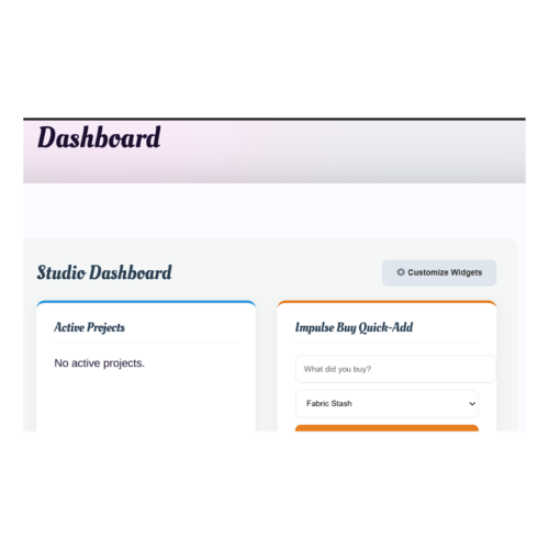 Sewing Project Manager