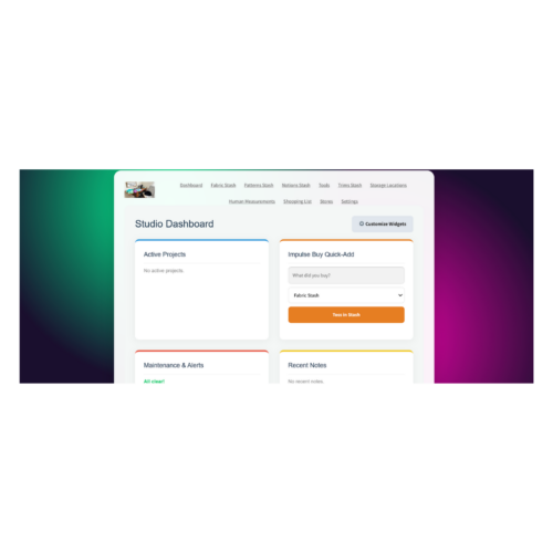 Sewing Project Manager